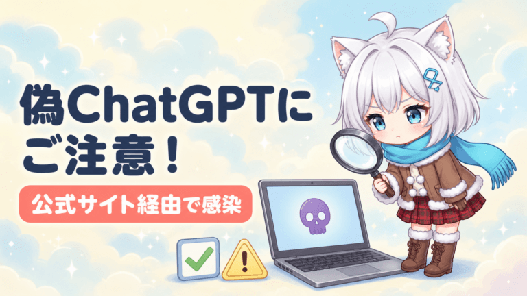 偽ChatGPTにご注意！公式サイト経由で感染
