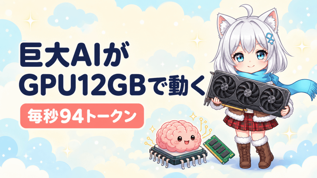 125B級AIをGPU 12GBで動かす｜Strata登場