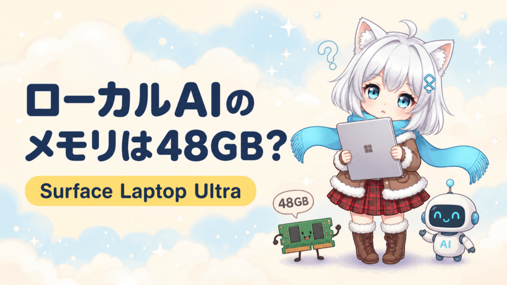 Surface Laptop Ultraのメモリは48GB必要？