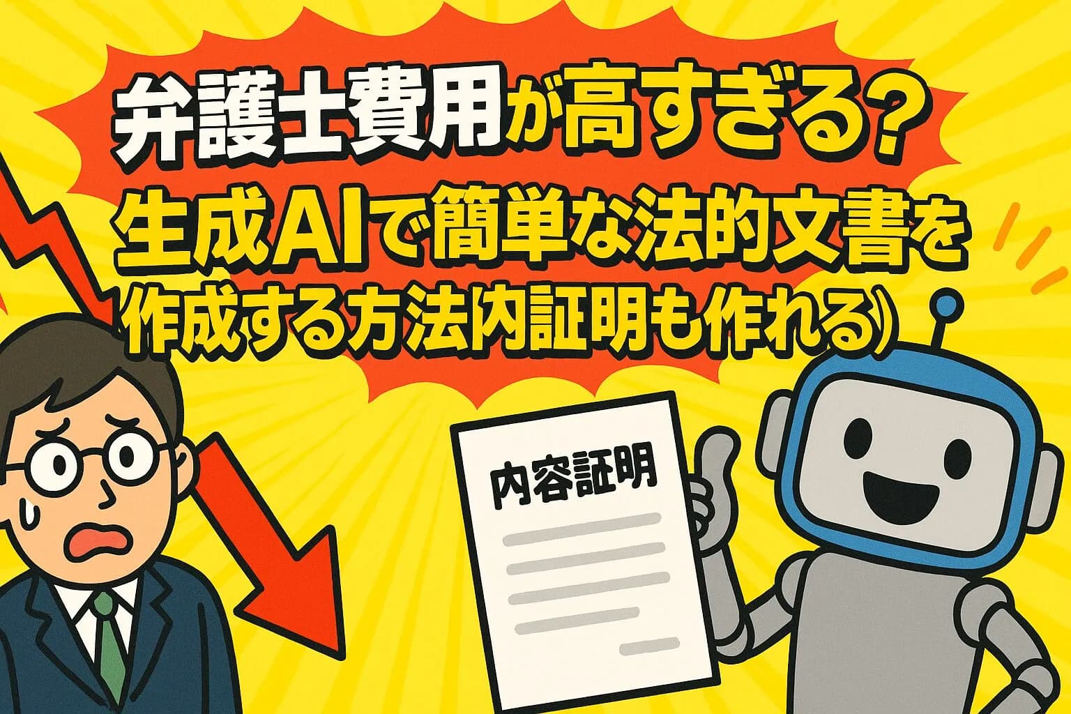 弁護士費用が高すぎる?生成AIで法的文書をサクッと作る方法【内容証明もいける】