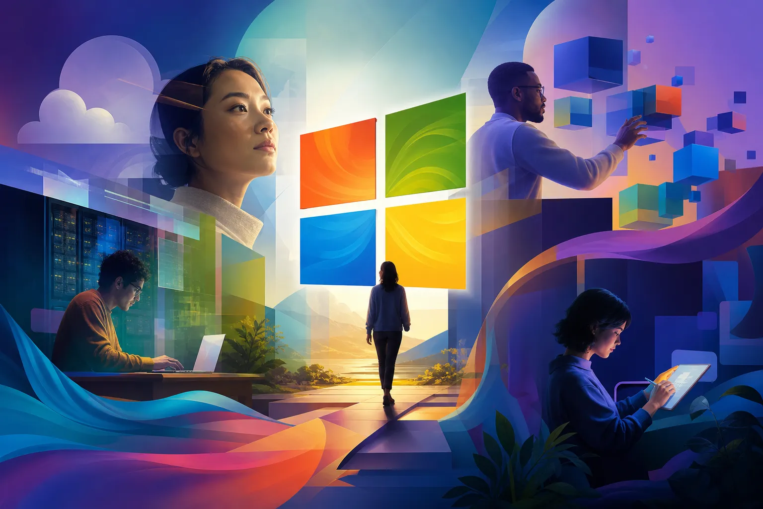 Microsoftに関するイメージイラスト