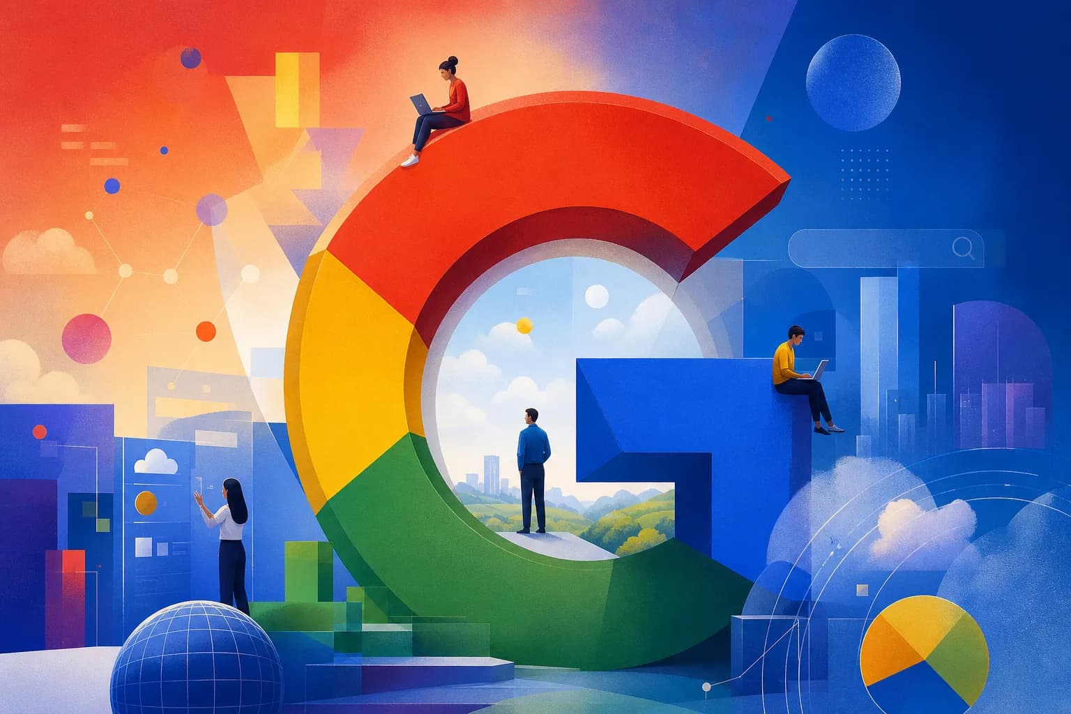 Googleに関するイメージイラスト