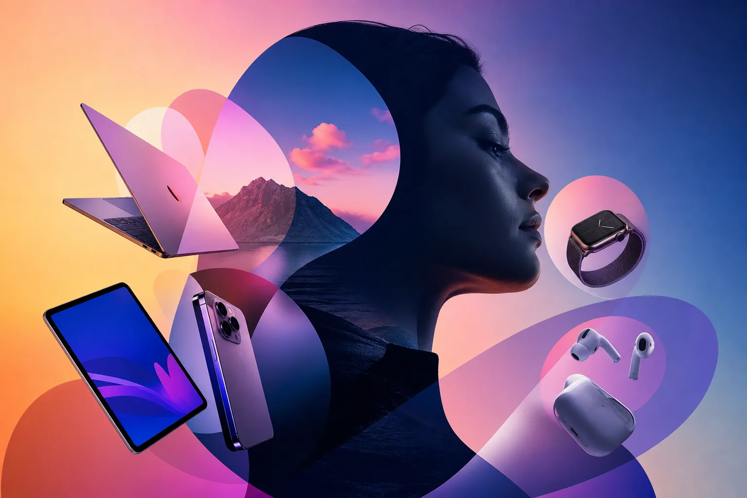 Appleに関するイメージイラスト