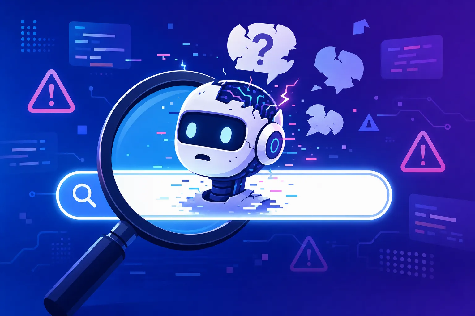 Google検索AIが命令を誤認するイメージ