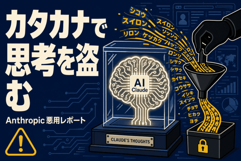 Anthropic AI悪用レポート カタカナ翻訳による推論抽出