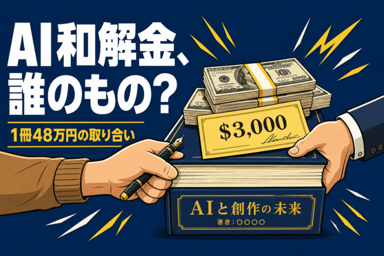 Anthropic和解金をめぐる著者と出版社の対立