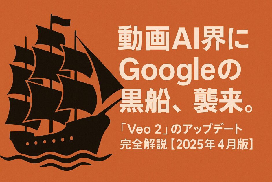 動画AI界にGoogleの黒船、襲来。「Veo 2」のアップデート完全解説【2025年4月版】