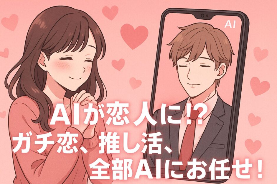 AIが恋人に!?ガチ恋、推し活、全部AIにお任せ!~20代から始めるAI恋活~
