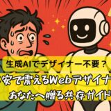 生成AIでデザイナー不要？──不安で震えるWebデザイナーのあなたへ贈る共存ガイド