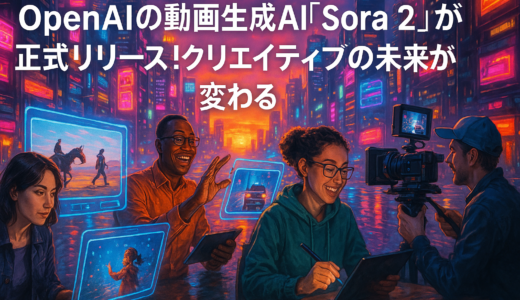 OpenAIの動画生成AI「Sora 2」が正式リリース！クリエイティブの未来が変わる