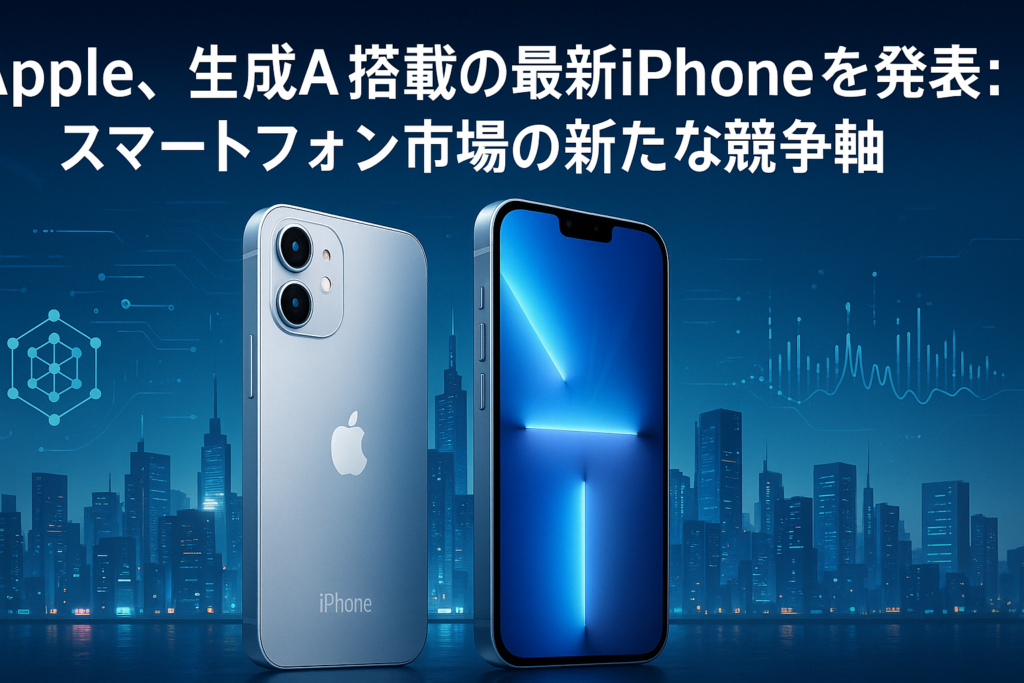 Apple、生成AI搭載の最新iPhoneを発表：スマートフォン市場の新たな