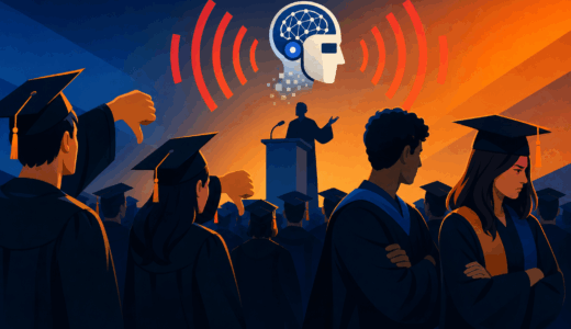 AI推し演説に学生ブーイング｜MIT Tech Reviewが暴いた米卒業式の異変