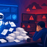 AIOpsとAIが生んだ新たな業務負担を示すイラスト
