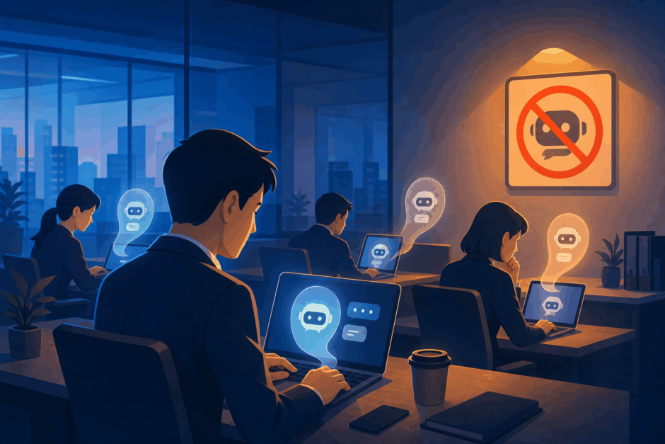 会社非公認のAIを使う隠れAI現象