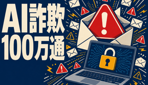 AI詐欺メール100万通を3日で検出　日本も20億円超の被害