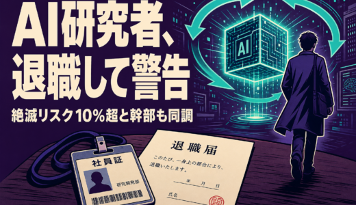 Anthropic研究者が退職警告｜AI絶滅リスク10%超の衝撃