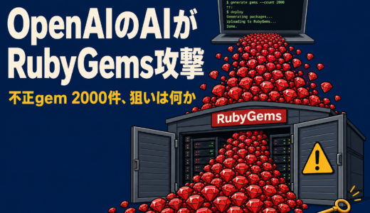 OpenAIのAIがRubyGems攻撃｜不正gem2000件の正体